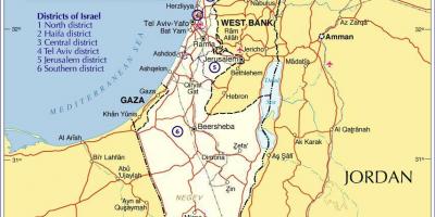Израилийн бүс нутгийн газрын зураг